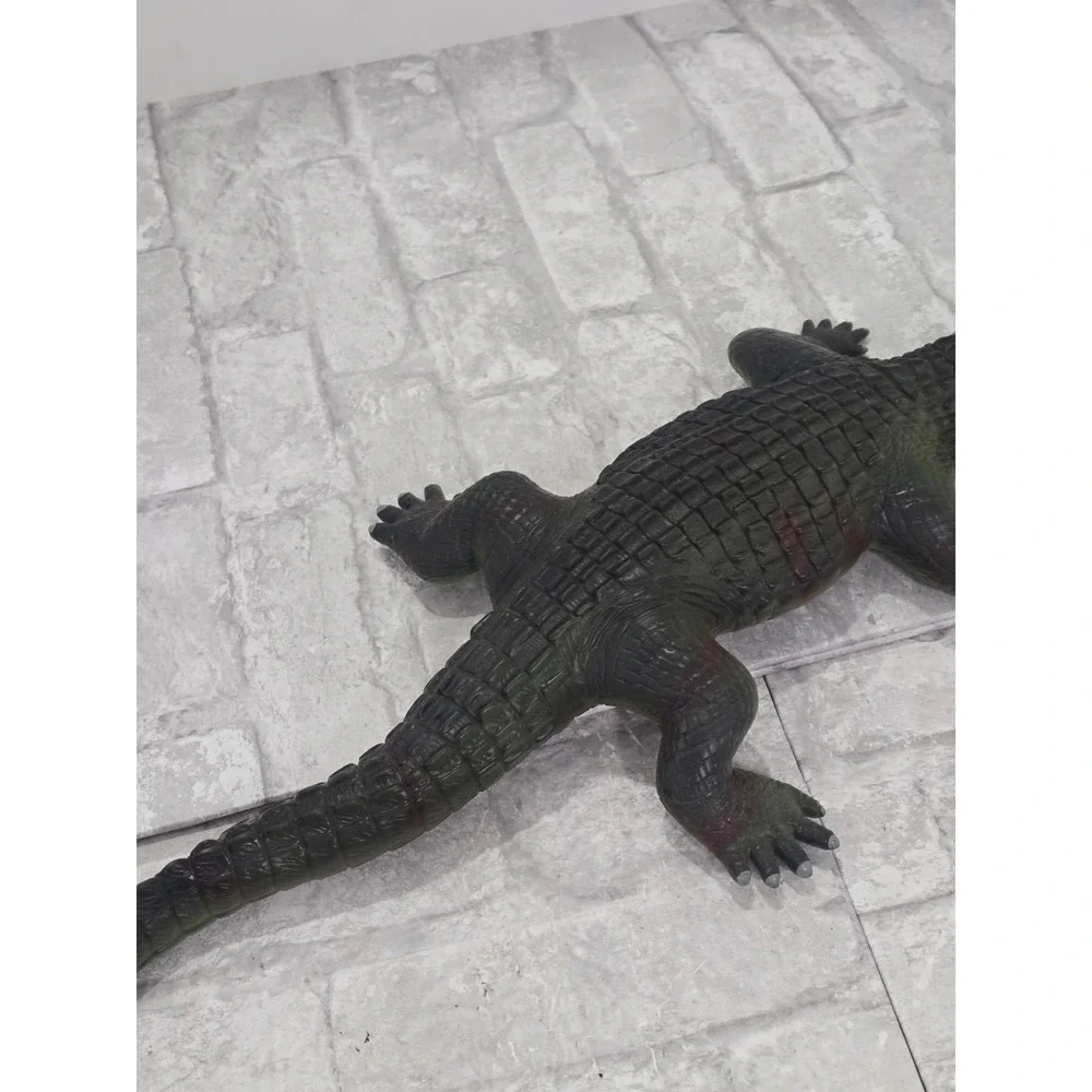Jumbo Crocodile Alligator Figure 24 Inch Realistic Reptile Animal Toy Decor